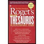 NEW AMERICAN ROGET'S COLLEGE THESAURUS IN DICTIONARY FORM