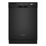 KitchenAid Architect Series II: KUDC03IVBL Full Console Dishwasher with 3 Wash Cycles, 3 Options, 14 Place Settings, Optimum Wash Sensor, Hard Food Disposer, 4 Wash Arms and 54 dBA Silence Rating: Black