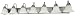 7 Light Vanity - Polished Chrome / Alabaster Glass Bell - Nuvo Lighting 60-290