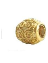 Gold Plated Scroll Zable Spacer Bead bz3023