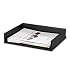 Office Products : Black Stackable Letter Tray