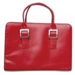 Nally Red Purse Style Genuine Leather Bible Cover by  Inspirational Gift Company