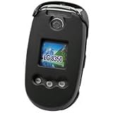 PREMIUM BLACK RUBBERIZED COATED PROGUARD HARD CASE COVER (With Optional Removable Belt Clip) for LG VX8350 VX-8350 - RETAIL PACKAGING