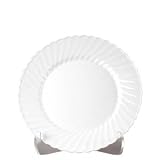 PLATE CLASS WHITE 7.5, CS 10/18CT, 05-0501 WNA COMET WEST, INC. PLASTIC CATERWARE