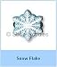 Snowflake Shoe Charm