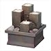 INDOOR PILLAR WATER FOUNTAIN TEALIGHT CANDLE HOLDER