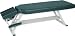 Chiropractic Adjustable Treatment Table with shelf and face cutout, color Black