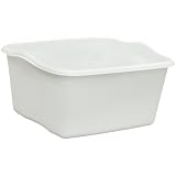 United Solutions BA0006 White Plastic Eighteen Quart Dishpan-18 Quart/17L Dishpan in White