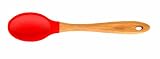 Island Bamboo SPN-1795 Silicone Spoon, Vibrant Red