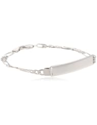 14k Gold 4.5mm Womens ID Bracelet, 7"