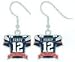 New England Patriots Tom Brady Jersey Earrings