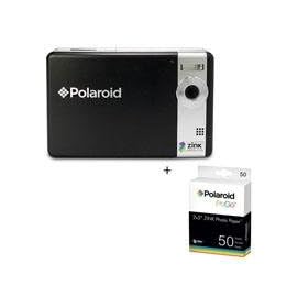 Polaroid PoGo Instant Digital Camera Kit,with Integrated Printer, 50 sheets of Polaroid PoGo ZINK Photo Paper (2 x 3) by Polaroid
