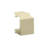 Leviton 41084-BIB QuickPort Blank Insert Connector, Ivory