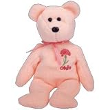 Ty Beanie Babies Ohio Scarlet Carnation the Bear