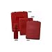 Justrite 23306 Polyethylene Large Front Opening Document Storage Box, 13-1/8" Width x 15-3/4" Height x 3-9/16" Depth, Red (Case of 10)