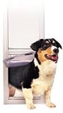 Medium White Deluxe Pet Panel for Sliding Glass Doors