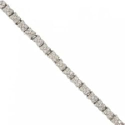 Solid White Gold Tennis Bracelet 1.5 Carat Diamond New