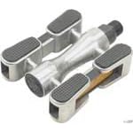 Platform Cruiser Pedals with Slip Grip and Reflectors Silver/Black