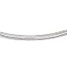 Jewelry : 14K White Gold Sparkling Singapore 6 Strand Bracelet - 07.50 inches