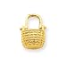 14k Polished Fishing Basket Charm