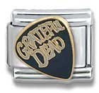 Grateful Dead Guitar Pick Grateful Dead Italian Charm Bracelet Link