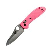 Amazon.com: Benchmade Pardue Design Axis Pink Mini-Griptilian Hollowground Modified Sheepsfoot with Ambidexterous Thumb Holes: Sports & Outdoors