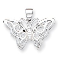 Sterling Silver Butterfly Pendant