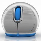 Jelfin Standard USB Optical Mouse - Gel Covered Cobalt Blue