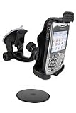 Arkon Mini Car Windshield/ Dash/ Console Mount Holder for BlackBerry Curve 8900/ 8520/ 8530 + Premium Car Charger + Free Stars Stripes Silicone Wristband