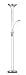 Mother And Child Floor Lamp With A Satin Chrome Finish