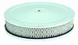 Air Cleaner Round 9x2 in. Carbs w/5 1/8 in. Neck Chrome Plated. Steel Flat Base Incl. High-Flow Flame Retard. Filter/Deluxe Wing Nut