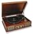 Steepletone Norwich 2/Norwich 2D Retro Style Wooden Stereo Record Player/ Radio (Nostalgic Turntable)