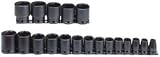 Stanley Proto J74106 19 Piece 6 Point 1/2 Drive Impact Socket Set