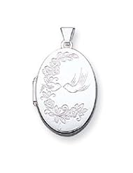 Sterling Silver Love Birds Locket