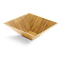 The Pampered Chef Large Bamboo Square Bowl