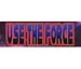 Star Wars Use the Force Bumper Sticker