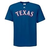 Texas Rangers Official Wordmark Short Sleeve T-Shirt (Medium)