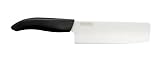 Kyocera Revolution Series  6 Inch Nakiri Vegetable Cleaver, White Blade