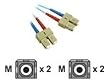Cables To Go 36222 10Gb SC/SC Duplex 50/125 Multimode Plenum-Rated Fiber Patch Cable (2 Meters, Aqua)