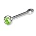 Austrian Crystal PERIDOT Nose Bone