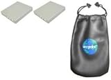 Best Price ValuePack (2 Count): Digital Replacement Battery for Specific Digital Camera and Camcorder Models / Compatible with Sanyo DB-L20, DB-L20AU, Uniden BT-1003, Fisher VPC-C5, VPC-C40, Xacti Models: DMX-C1, DMX-CG6-L, E1, E60, VPC-C40, VPC-C6, VPC-C6, VPC-CA65, VPC-CG6, VPC-CG6BL, VPC-CG9, VPC-E1, VPC-E1BL - Includes Leatherette Camera / Lens Accessories Pouch