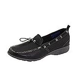 Rockport Islesford | Ladies Slip on Shoes Black Washable Leather by Rockport