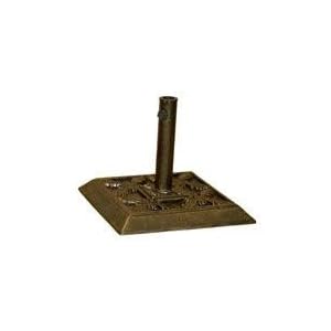 DC America UBP14181-BR Square Cast Stone Umbrella Base, Made from Rust Free Composite... by 