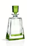 22oz. Green Crystal Decanter - Hamilton Collection - Bohemia Crystal - Made In Czech Republic