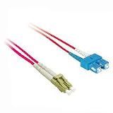 Cables to Go - Patch cable - LC multi-mode (M) - SC multi-mode (M) - 6.6 ft - fiber optic - 50 / 125 micron - red