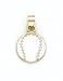 14K Enamel Baseball Pendant - GH16520