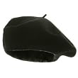Classic Black Wool Beret