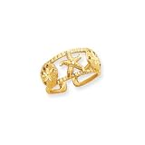 Seashells Toes Ring in 14 Karat Gold