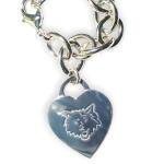 Minnesota Timberwolves Tiffany Style Heart Tag Bracelet