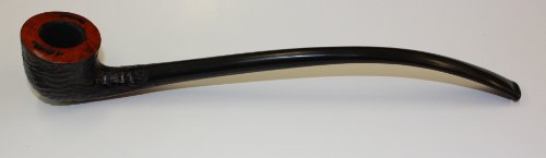 Italian Rustic Churchwarden Briar Pipe Dark